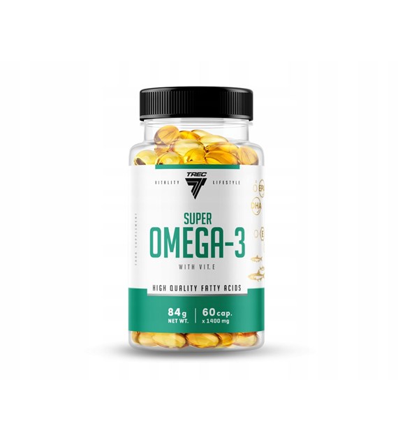 Trec Super Omega 3 z witaminą E 60 kapsułek
