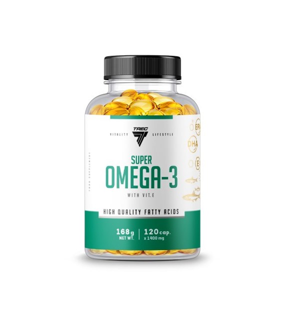 Trec Super Omega 3 z witaminą E 120 kapsułek