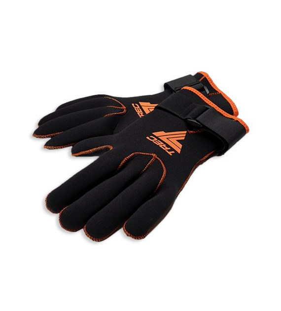 Trec Rękawice neoprenowe do morsowania Black-orange roz. L