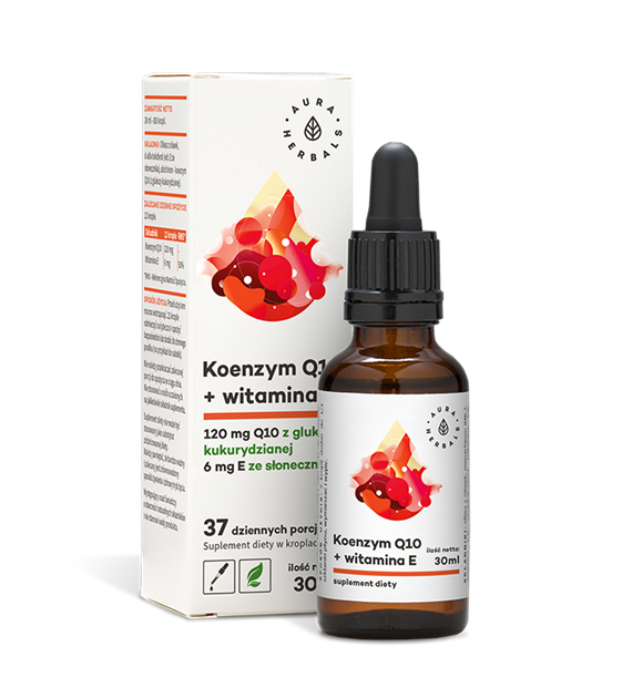 Aura Herbals Koenzym Q10 + Witamina E 30 ml w kroplach