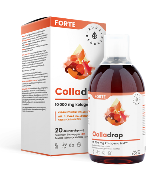Aura Herbals Colladrop Forte kolagen morski 10000 mg 500 ml