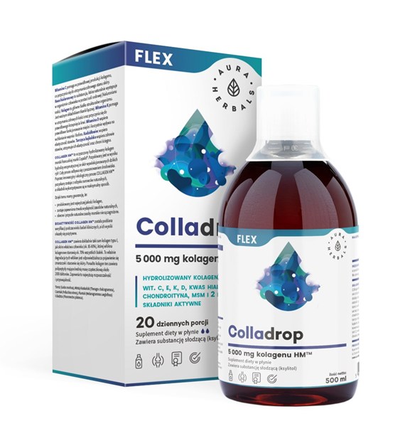Aura Herbals Colladrop Flex kolagen morski 5000 mg 500 ml
