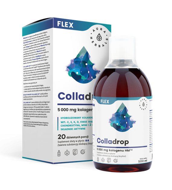 Aura Herbals Colladrop Flex kolagen morski 5000 mg 500 ml