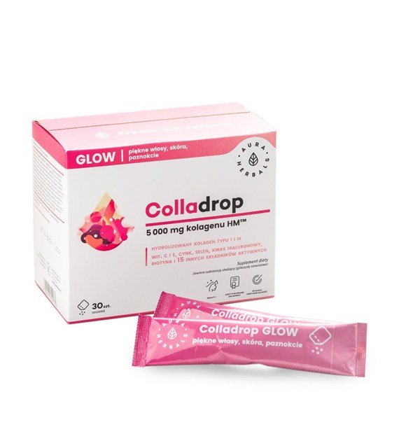 Aura Herbals Colladrop Glow Kolagen morski 5000 mg 30 saszetek