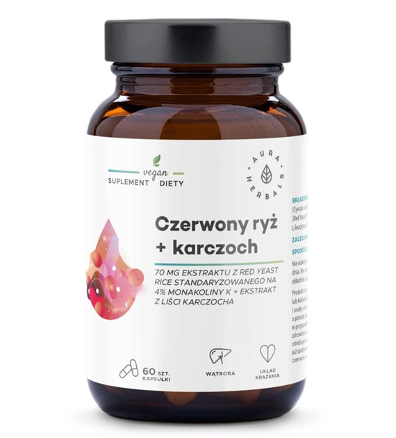 Aura Herbals Czerwony ryż + karczoch 60 kapsułek