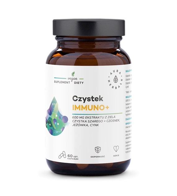 Aura Herbals Czystek Immuno+ 60 kapsułek