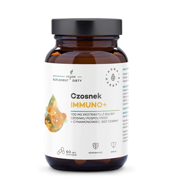Aura Herbals Czosnek Immuno+ 60 kapsułek