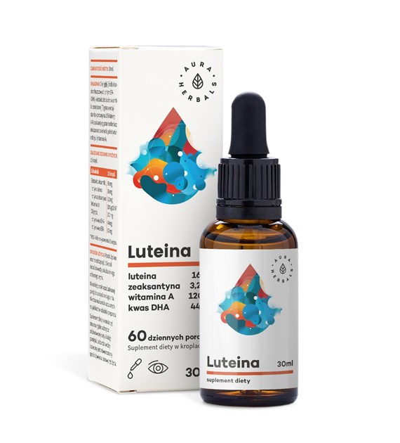 Aura Herbals Luteina + Witamina A + DHA + Zeaksantyna 30 ml