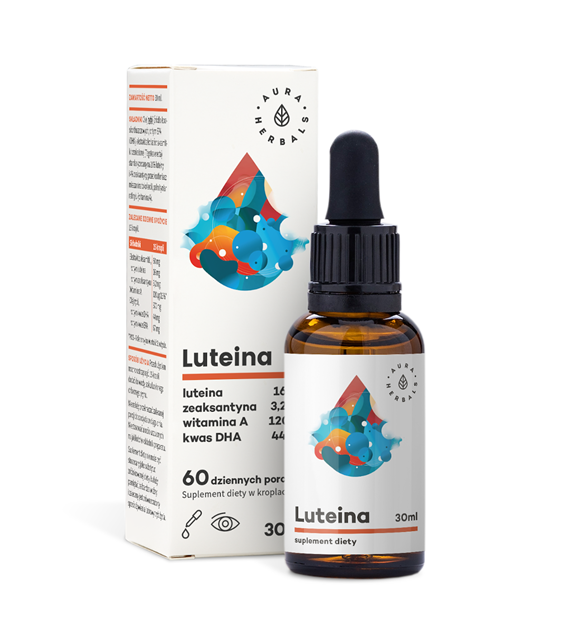 Aura Herbals Luteina + Witamina A + DHA + Zeaksantyna 30 ml