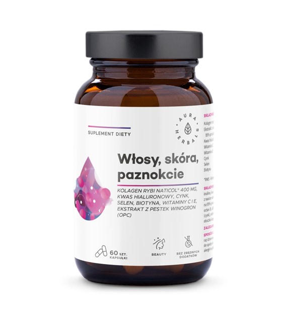 Aura Herbals Kolagen Rybi NatiCol® 800mg 60 kapsułek