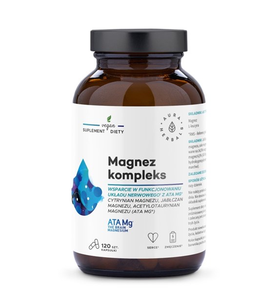 Aura Herbals Magnez kompleks ATA Mg® 120 kapsułek