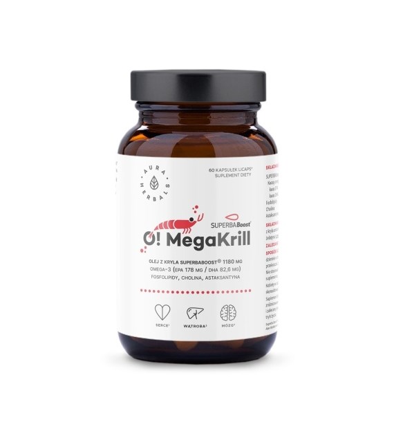 Aura Herbals O! MegaKrill 1180 mg 60 kapsułek