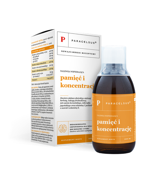 Aura Herbals Nalewka Paracelsusa: Pamięć i koncentracja 200ml