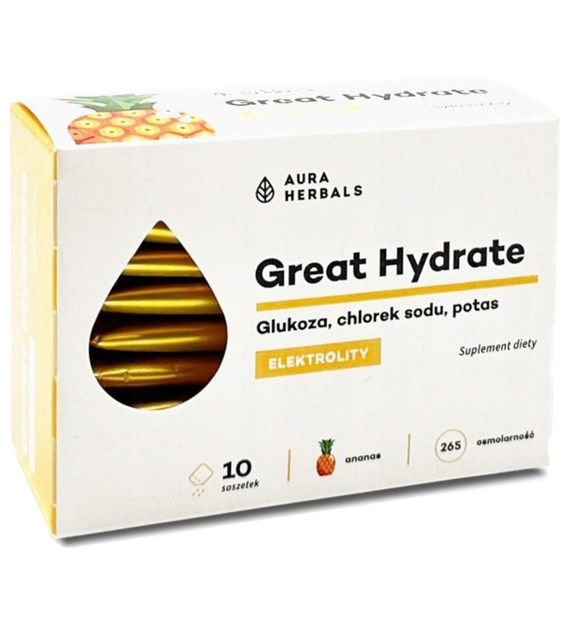 Aura Herbals Great Hydrate 10 saszetek o smaku ananasowym