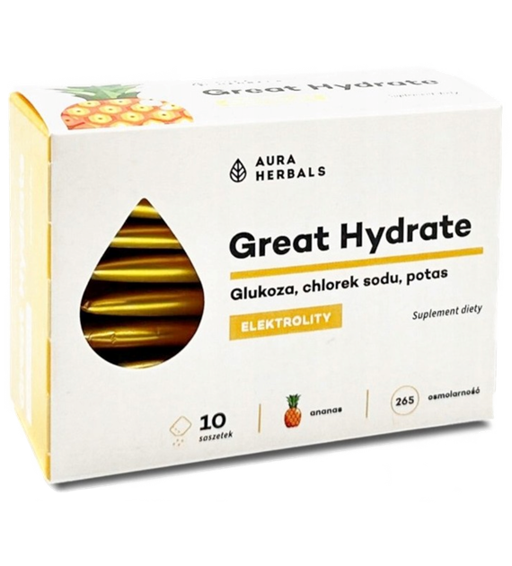 Aura Herbals Great Hydrate 10 saszetek o smaku ananasowym