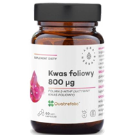 Aura Herbals Kwas foliowy 800 μq Quatrefolic 60 kapsułek