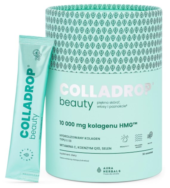Aura Herbals Colladrop Beauty kolagen HMG 10000 mg Mojito saszetki 30 sztuk