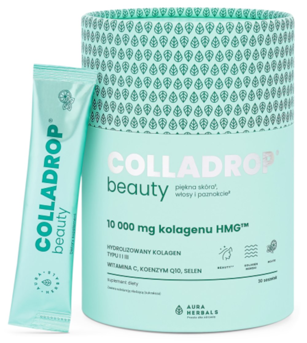 Aura Herbals Colladrop Beauty kolagen HMG 10000 mg Mojito saszetki 30 sztuk