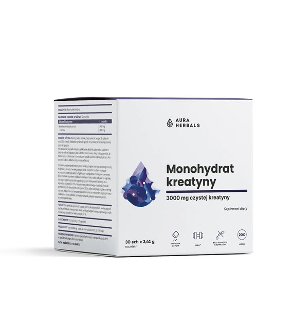 Aura Herbals Monohydrat Kreatyny 3000 mg saszetki 30 x 3,41 g