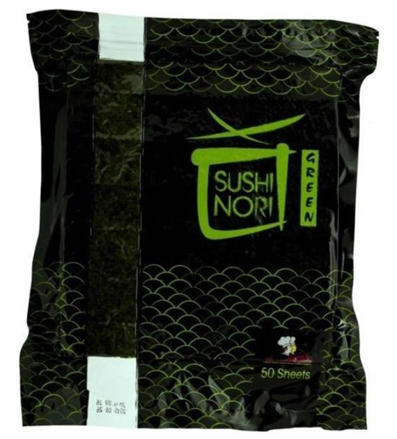 Kuchnie Świata Glony Nori algi Green 115 g 50 arkuszy