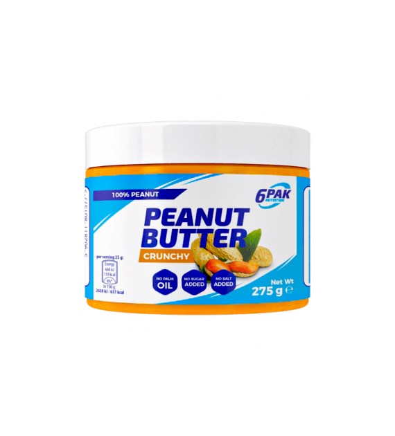 6PAK Peanut Butter Crunchy PAK 275g