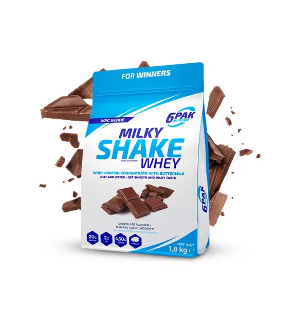 6PAK Milky Shake Whey 700g białko WPC o smaku czekoladowym