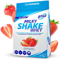 6PAK Milky Shake Whey 700g białko WPC o smaku truskawkowym