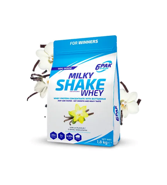 6PAK Milky Shake Whey 700g białko WPC o smaku waniliowym