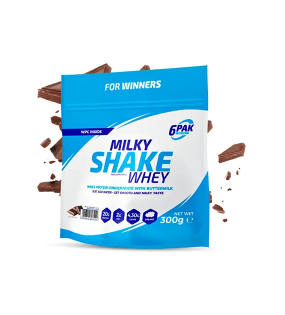 6PAK Milky Shake Whey 300g białko o smaku czekoladowym