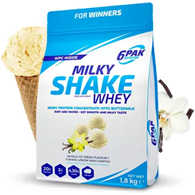 6PAK Milky Shake Whey 700g białko WPC o smaku lodów waniliowych