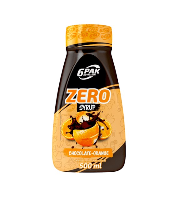 6PAK Syrop Zero 500 ml o smaku czekoladowo-pomarańczowym