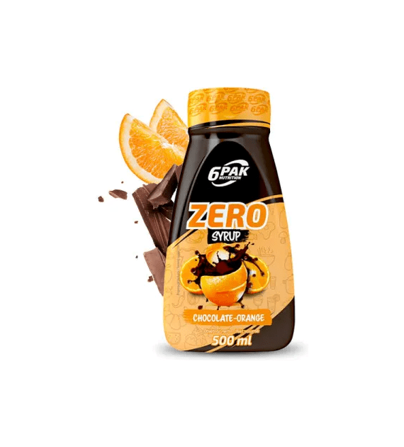 6PAK Syrop Zero 500 ml o smaku czekoladowo-pomarańczowym