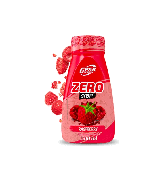 6PAK Syrop Zero 500 ml o smaku malinowym