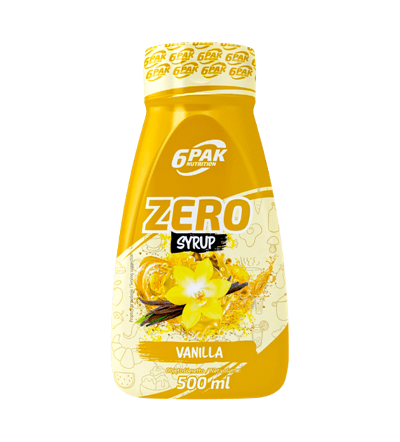 6PAK Syrop Zero 500 ml o smaku waniliowym