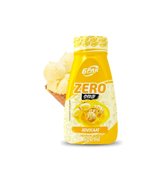 6PAK Syrop Zero 500 ml o smaku advocat