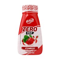 6PAK Syrop Zero 500 ml o smaku truskawkowym