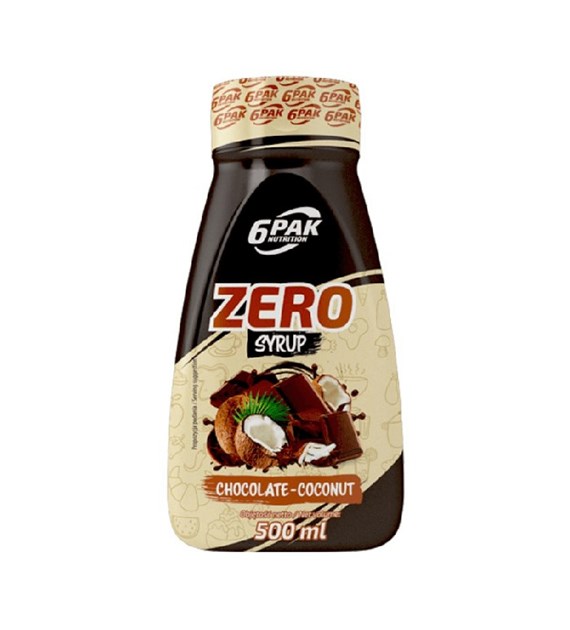 6PAK Syrop Zero 500ml o smaku czekoladowo-kokosowym