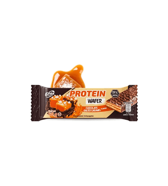 6PAK Proteinowy Wafel 40g o smaku solonego karmelu