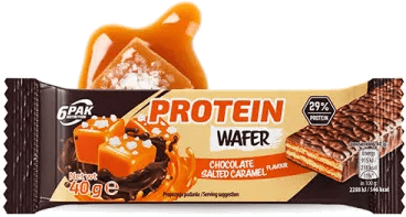 6PAK Proteinowy Wafel 40g o smaku solonego karmelu