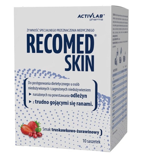 Activlab RecoMed SKIN na odleżyny i rany 10 saszetek o smaku truskawka-żurawina