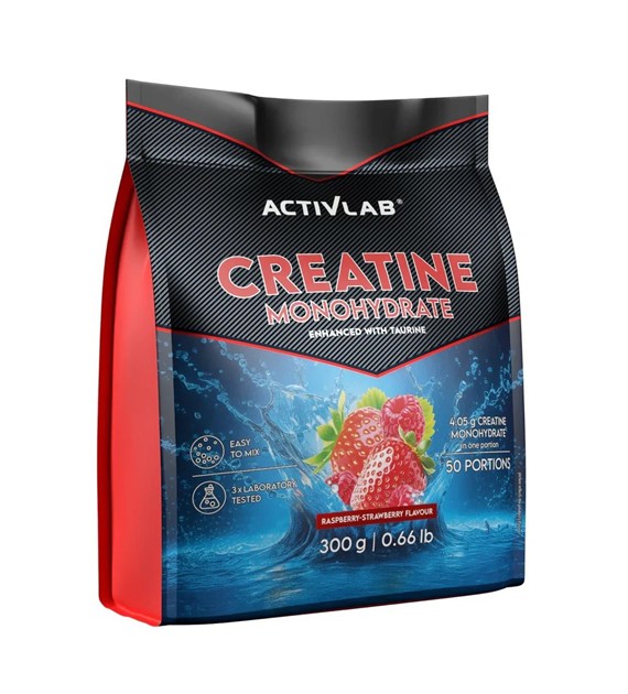 ActivLab Creatine Monohydrate 300 g o smaku malina-truskawka