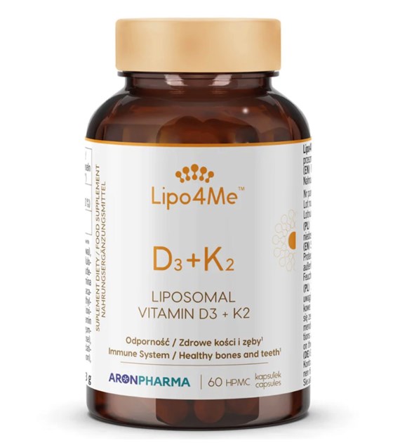 Aronpharma Lipo4U D3+K2 60 kapsułek HPMC