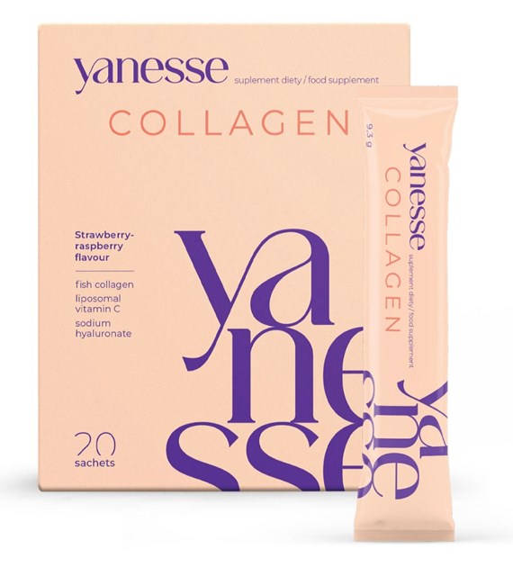 AronPharma Yanesse® Collagen 20 saszetek o smaku truskawkowo-malinowym