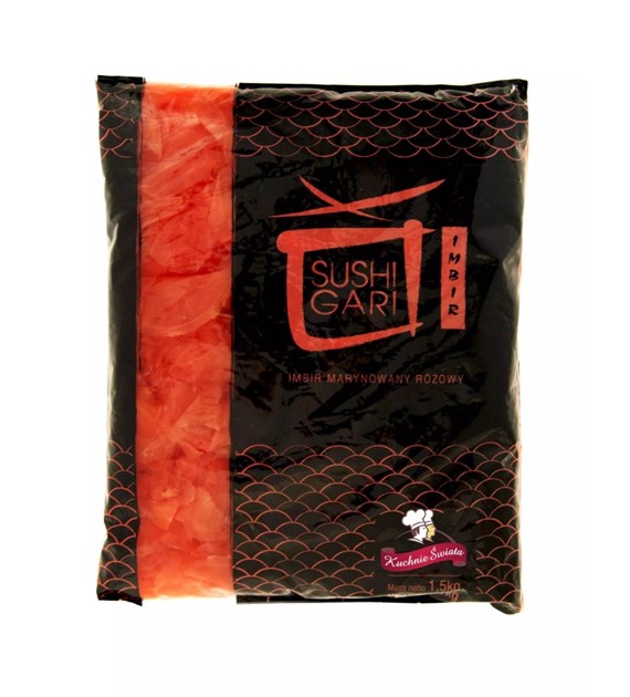 Kuchnie Świata Imbir marynowany różowy Sushi 1 kg netto 1,5 kg