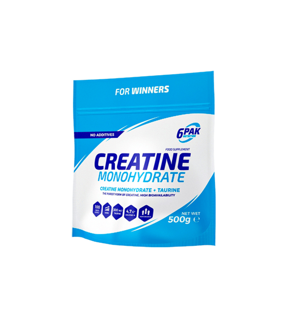 6PAK Creatine Monohydrate (Monohydrat Kreatyny) 500g