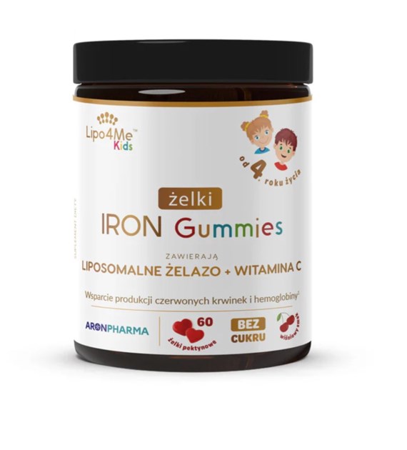 Aronpharma Lipo 4Me® IRON Gummies żelazo liposomalne witamina C 60 żelek