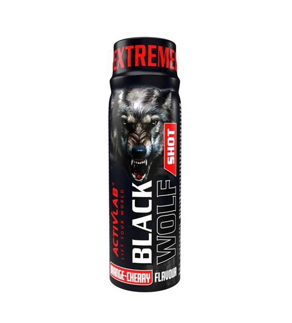Activlab Black Wolf Shot buteleczka 80 ml o smaku pomarańczowo-wiśniowym