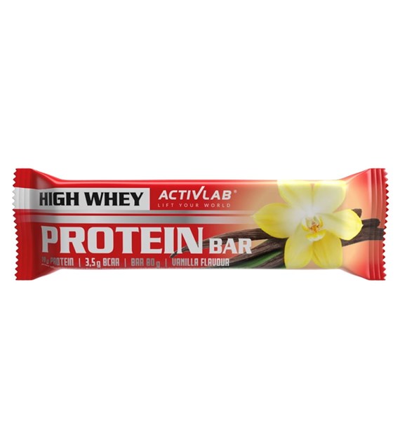 ActivLab High Whey Protein Bar o smaku waniliowym w polewie jogurtowej 80 g