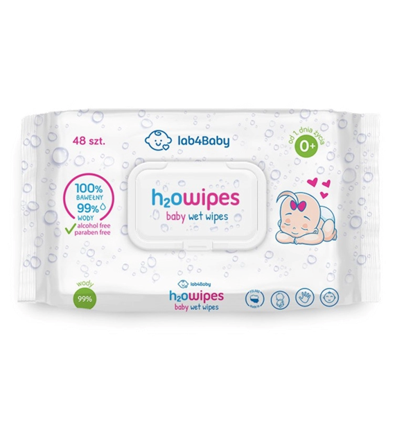 Alg Pharma h2o Baby wet wipes 48 sztuk