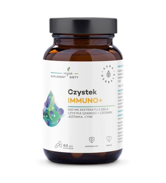 Aura Herbals Czystek Immuno+ 60 kapsułek